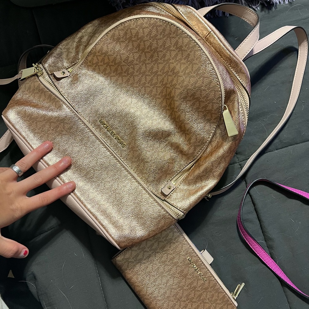 Michael Kors backpack and Wallet Bundle